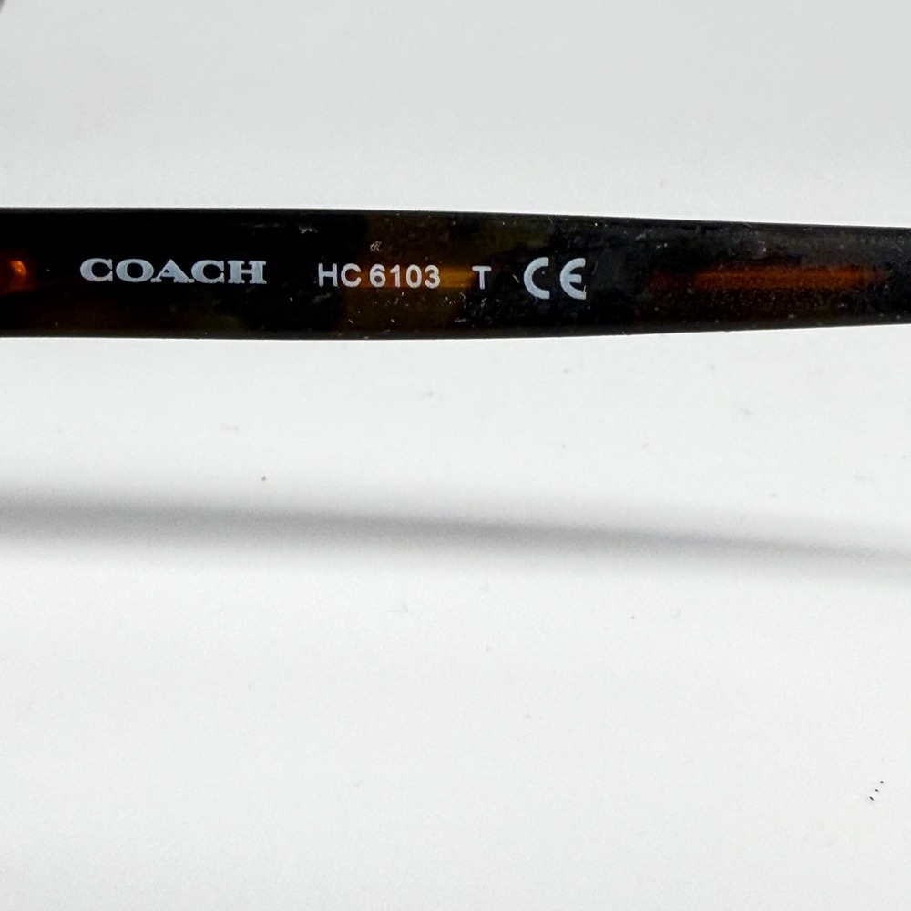 Coach HC6103 Eyeglasses Aubergine Navy Tortoise Varsity Stripe 54-16-140 HC 6103 - Picture 6 of 7